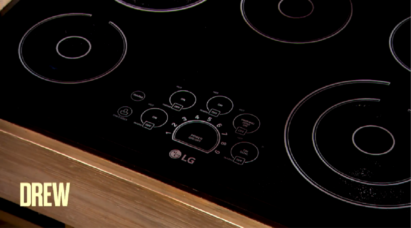 A photo of the LG induction in the kitchen