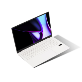LG gram laptop in white color