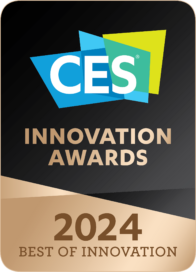 An illustration of the CES Innovation Awards 2024 poster