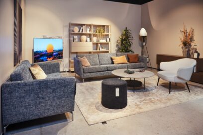 Image of the LG Objet Collection Pose displayed in a living room