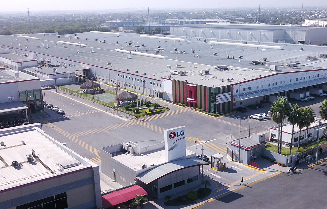 A photo of LG’s factory in Monterrey, Mexico
