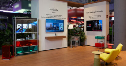 LG's advanced digital signage solutions are displayed at Integrated Systems Europe (ISE) 2024 in Barcelona, Spain