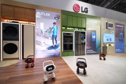 A photo the LG Smart Home AI Agent in the Zero Labor Home zone at KBIS 2024