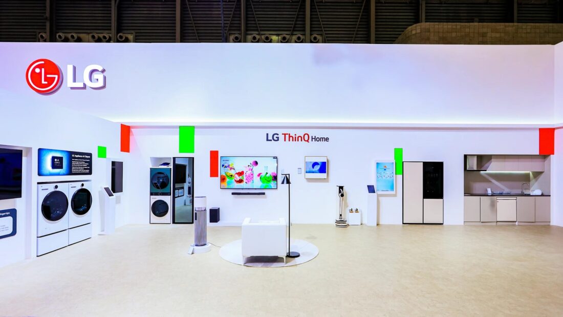 LG showcases its cutting-edge home appliances and core technologies at the Appliance & Electronics World Expo (AWE) 2024 in Shanghai, China