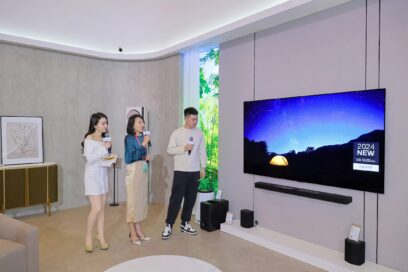 LG showcases its cutting-edge home appliances and core technologies at the Appliance & Electronics World Expo (AWE) 2024 in Shanghai, China