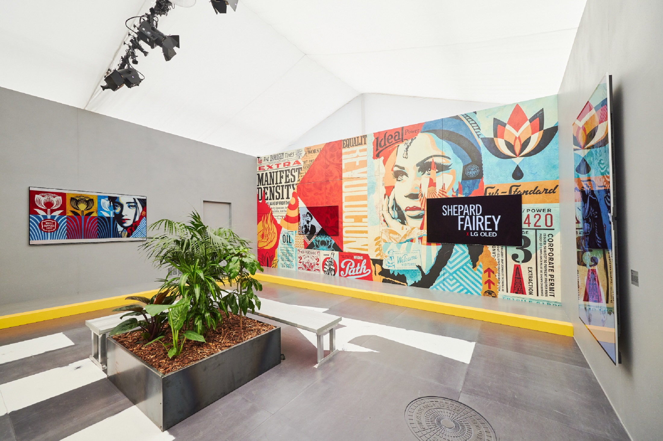 LG OLED collaborates with Shepard Fairey to bring street art into the digital realm