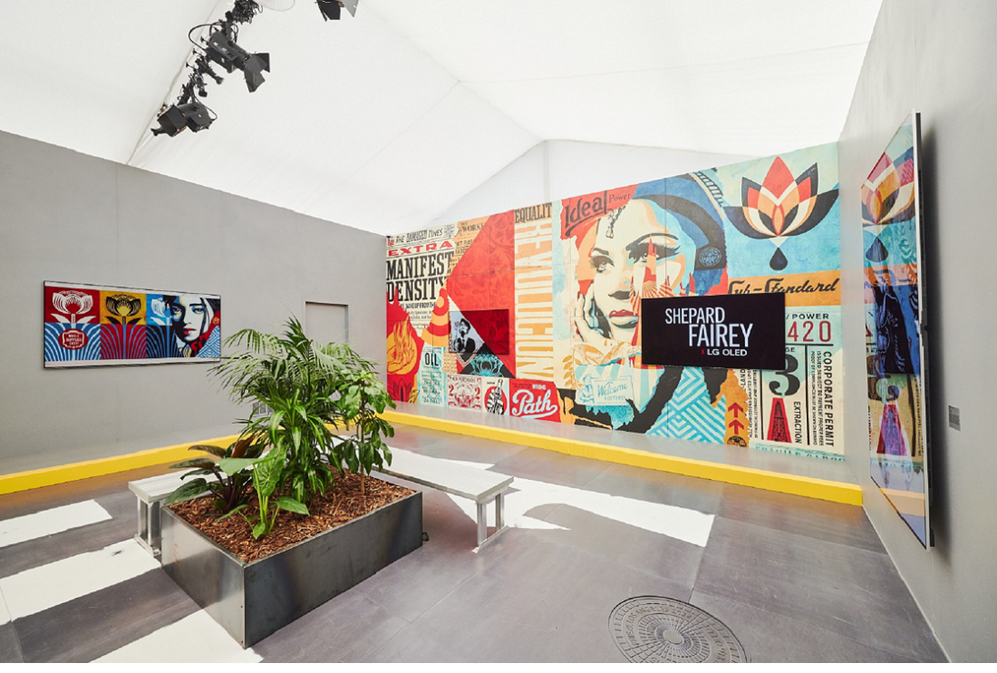 LG OLED and Shepard Fairey Take Street Art Into the Digital Realm