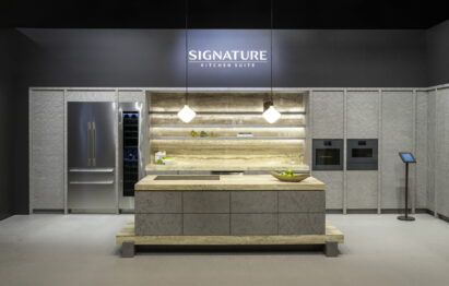 A photo the SIGNATURE KITCHEN SUITE Kitchen zone at Salone del Mobile