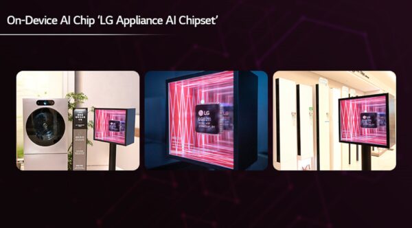 An illustration of On-Device AI Chip 'LG Appliance AI Chipset' images