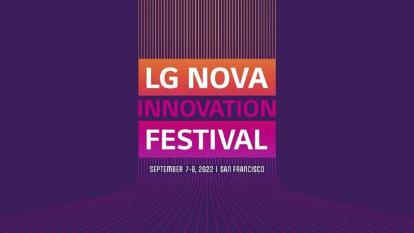 An illustration of the words LG NOVA Innovation Festival with the date and venue name