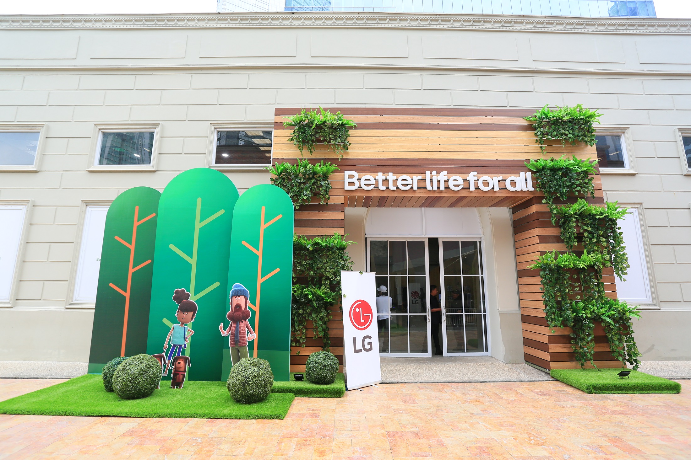 a photo of the view of the building where the "Better Life Festival" was held
