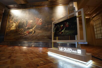 A photo of LG OLED evo AI on display in the gallery