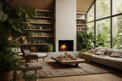A picture of a living room setting