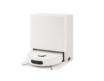A photo of an 'all-in-one' robot vacuum and mop