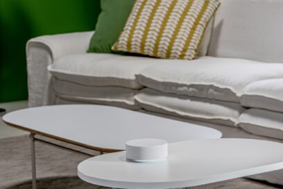 A photo of LG ThinQ ON™ set up in a living space
