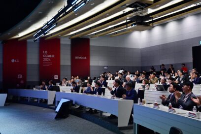 A photo of stakeholders participating in the Global Consortium for Advanced Heat Pump Research (GCAHR 2024)