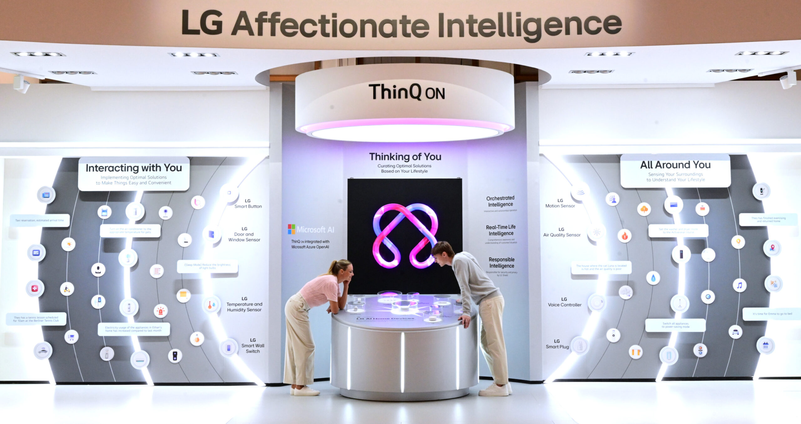 A picture of the "LG Affectionate intelligence" zone