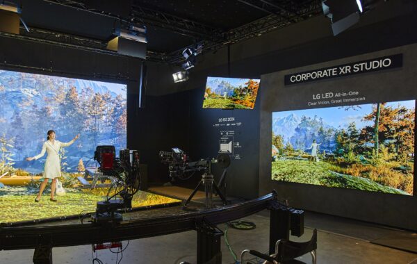 LG LED All-in-One display in an XR stage setting