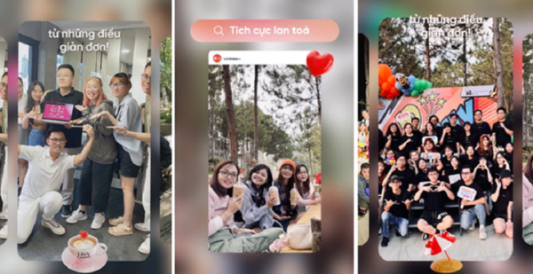 A collage of three pictures of Vietnam's 