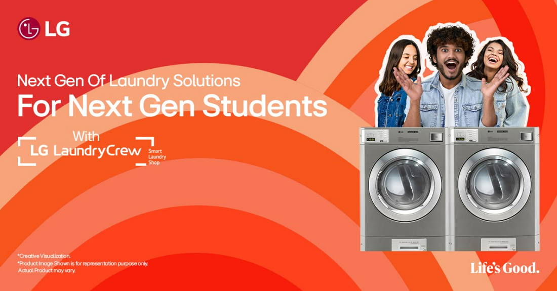 An illustration of explaining the theme of the user-friendly “Laundry Crew” application