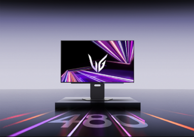 Front view of the UltraGear monitor, with the number '480' highlighting its refresh rate