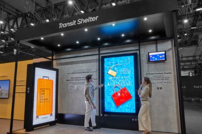 ‘A Transit Shelter’ display of LG's digital signage