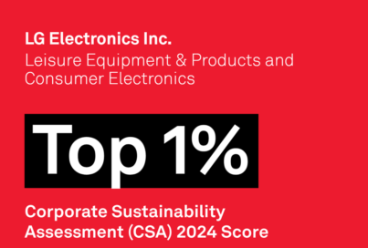 LG Earns “Top 1%” Sustainability Ranking From S&P Global for Second Consecutive Year