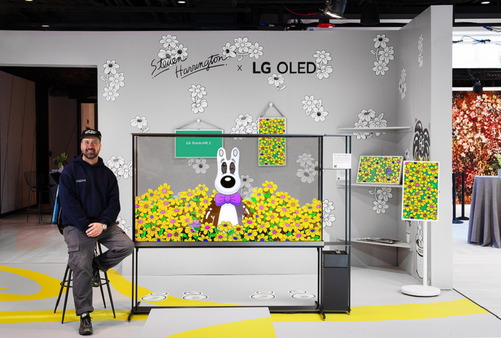 LG OLED x Steven Harrington at Frieze NY: Where Vibrant Pop Art Meets the Transparent OLED TV