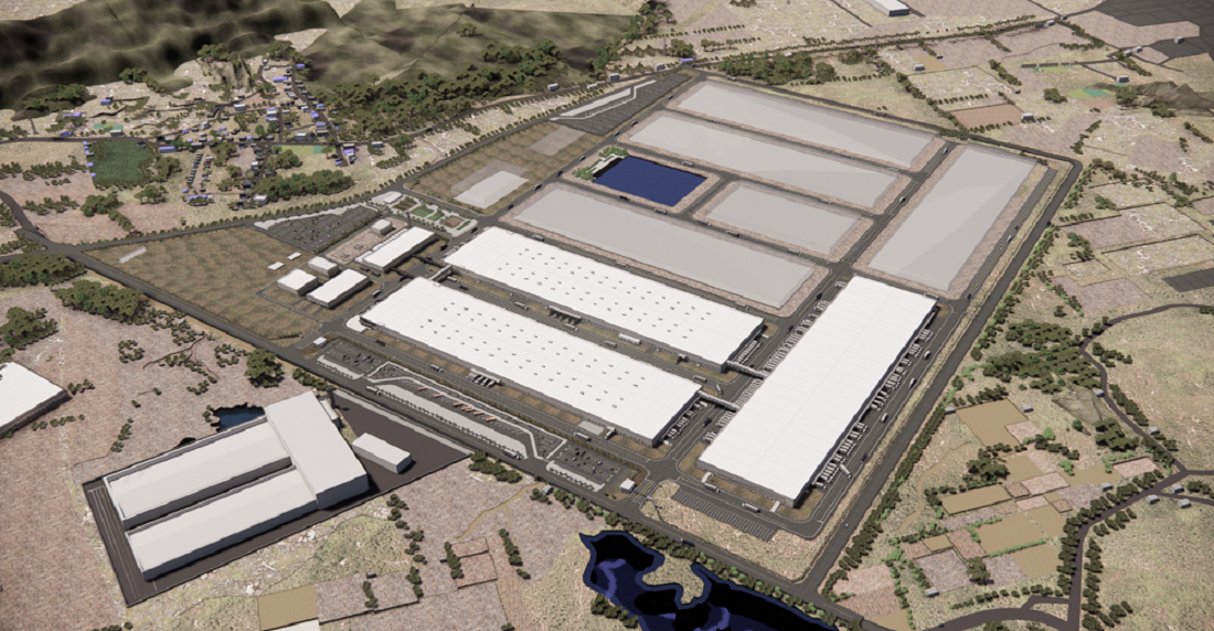 A photo of LG Electronics' third factory in India