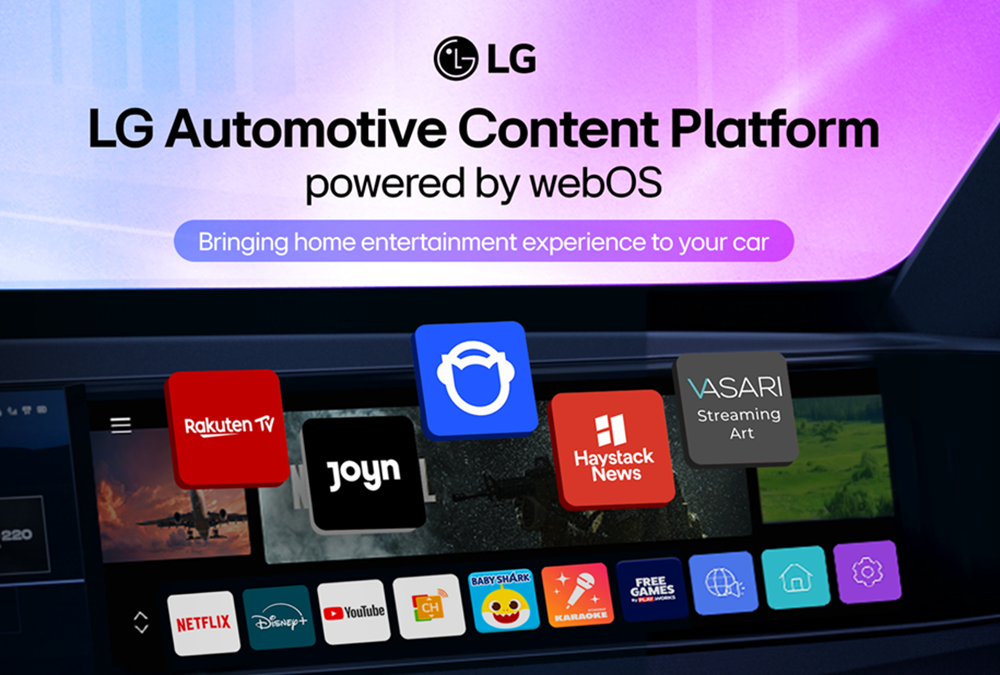 LG Brings Premium Streaming to New Kia Models in Europe With webOS Automotive Content Platform