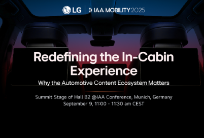 LG to Unveil New Content Partnerships to Enhance In-Vehicle Experience at IAA MOBILITY 2025