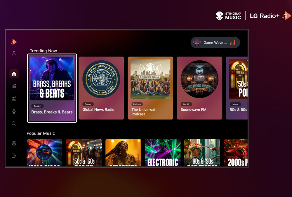 LG Radio+ Powers up With Stingray Music for a Seamless and Enriched Audio Streaming Experience